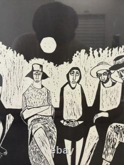 Historic RARE 1972 African American BLACK Arts MIGRANT Lithograph, SAMELLA