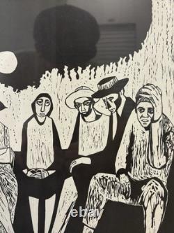 Historic RARE 1972 African American BLACK Arts MIGRANT Lithograph, SAMELLA