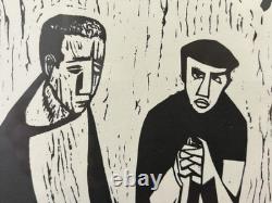 Historic RARE 1972 African American BLACK Arts MIGRANT Lithograph, SAMELLA