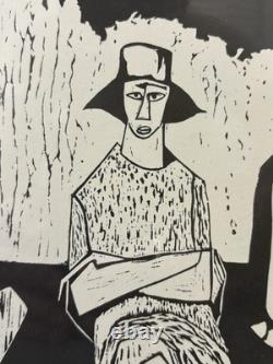 Historic RARE 1972 African American BLACK Arts MIGRANT Lithograph, SAMELLA