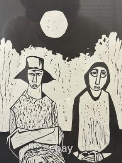 Historic RARE 1972 African American BLACK Arts MIGRANT Lithograph, SAMELLA