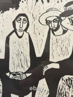 Historic RARE 1972 African American BLACK Arts MIGRANT Lithograph, SAMELLA