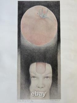 Historic RARE 1975 African American BLACK Modern Lithograph, Cleveland BELLOW