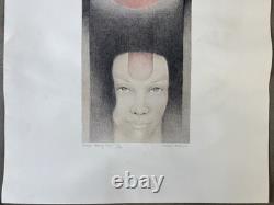 Historic RARE 1975 African American BLACK Modern Lithograph, Cleveland BELLOW