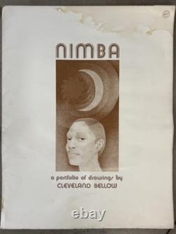 Historic RARE 1975 African American BLACK Modern Lithograph, Cleveland BELLOW