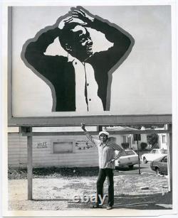 Historic RARE 1975 African American BLACK Modern Lithograph, Cleveland BELLOW