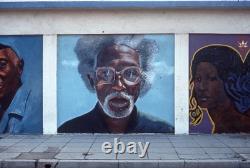 Historic RARE 1978 African American BLACK ARTS Mural Lithograph, WYATT JR