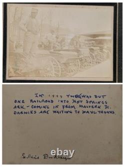 Historical 1890s Hot Springs, AR CC Photo African American Black Railroad Wagon