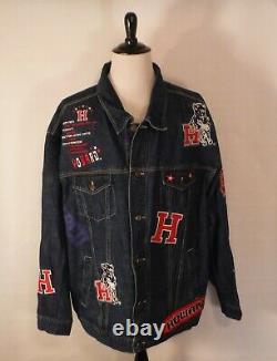 Howard University Black College African American Blue Jean Denim Jacket 3XL XXXL
