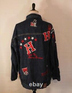 Howard University Black College African American Blue Jean Denim Jacket 3XL XXXL