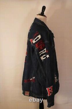 Howard University Black College African American Blue Jean Denim Jacket 3XL XXXL