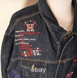 Howard University Black College African American Blue Jean Denim Jacket 3XL XXXL