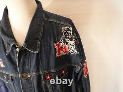 Howard University Black College African American Blue Jean Denim Jacket 3XL XXXL