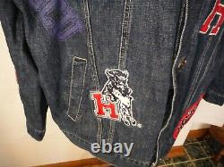 Howard University Black College African American Blue Jean Denim Jacket 3XL XXXL