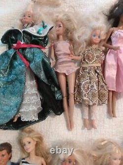 Huge Lot 150+ Vintage to Modern 24 Barbie Dolls Black AA Asian 80s 90s Clothes