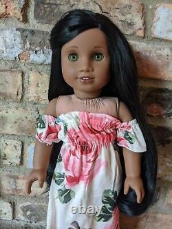 Imogen Custom African American Girl Doll OOAK Black Hair Light Hazel Eyes Sonali