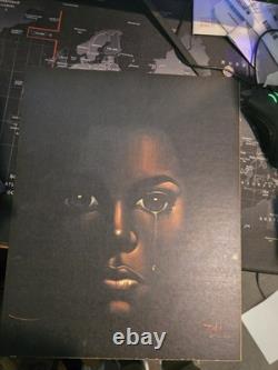 Important Black African American Modern Portrait art print, BERRIEN 1970s