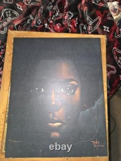 Important Black African American Modern Portrait art print, BERRIEN 1970s