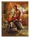 In His Solitude, an African American, Black Art Print by Charly Palmer