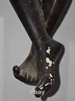 Incredible ONYX HOSIERY ADVERTISING African American Black Boy CHALKWARE Wow