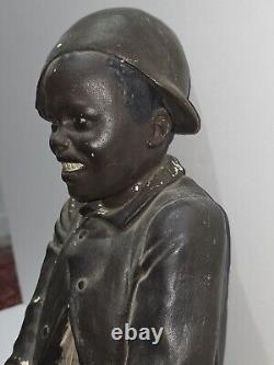 Incredible ONYX HOSIERY ADVERTISING African American Black Boy CHALKWARE Wow