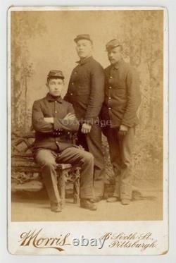 Interracial Infantry Soldiers 1890 African American Black Buffalo Photo J15534