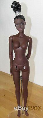 JAMIEshow Black Pearl Natalie 16 Nude Doll with Wig MINT