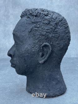 James Baldwin Clay Sculpture Black Man African American Head Face Bust Portrait James Baldwin Clay Sculpture Black Man African American Head Face Bust Portrait