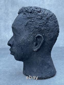 James Baldwin Clay Sculpture Black Man African American Head Face Bust Portrait