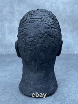 James Baldwin Clay Sculpture Black Man African American Head Face Bust Portrait