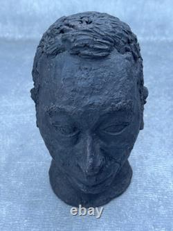 James Baldwin Clay Sculpture Black Man African American Head Face Bust Portrait