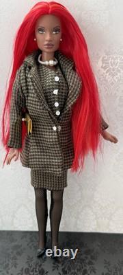 Janay Integrity Toys Black OOAK Business Suit Red Hair African American #4