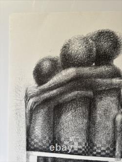 John Biggers Offset Lithograph Black Americana African American Modernist Rare