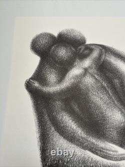 John Biggers Offset Lithograph Black Americana African American Modernist Rare