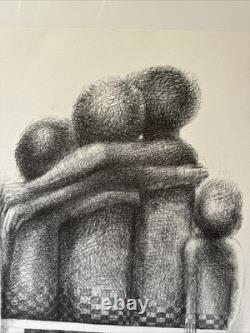 John Biggers Offset Lithograph Black Americana African American Modernist Rare