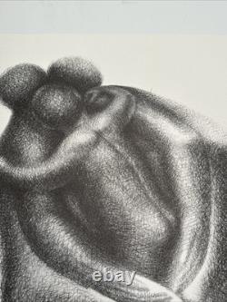 John Biggers Offset Lithograph Black Americana African American Modernist Rare