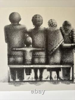 John Biggers Offset Lithograph Black Americana African American Modernist Rare