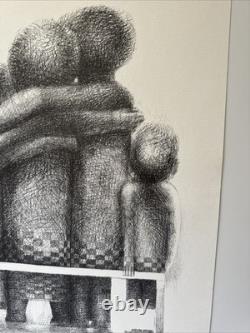 John Biggers Offset Lithograph Black Americana African American Modernist Rare