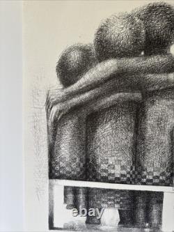 John Biggers Offset Lithograph Black Americana African American Modernist Rare