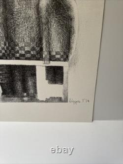 John Biggers Offset Lithograph Black Americana African American Modernist Rare