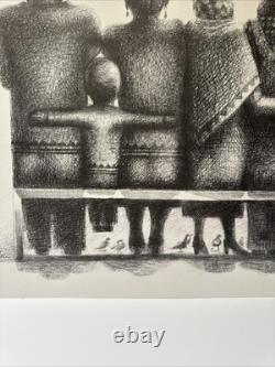 John Biggers Offset Lithograph Black Americana African American Modernist Rare