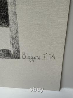 John Biggers Offset Lithograph Black Americana African American Modernist Rare