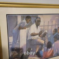 Joseph Holston Short Stories Lithograph African American Black Americana Framed