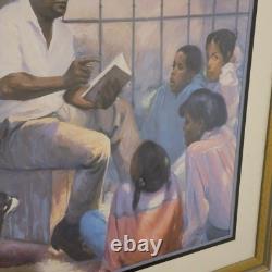 Joseph Holston Short Stories Lithograph African American Black Americana Framed