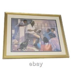 Joseph Holston Short Stories Lithograph African American Black Americana Framed