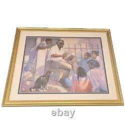 Joseph Holston Short Stories Lithograph African American Black Americana Framed
