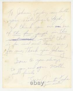 Juanita Taylor 1965 Black Burlesque Signed Letter, Photo Brother African American