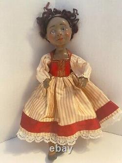 Judith & Lucia Friedericy One of a Kind Artist Girl Doll Wax Over Porcelain