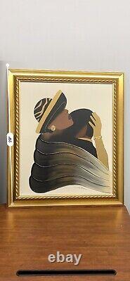 June Marie Original Oil On Canvas African American Couple Painting