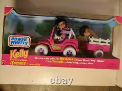 Kelly Tommy Doll JEEP VEHICLE POWER WHEELS African American Black RARE & HTF